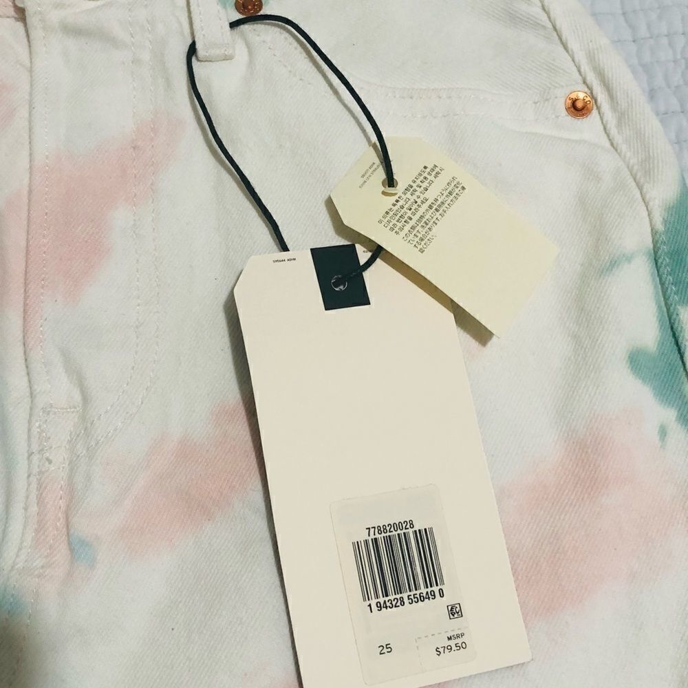 Levi's Deconstructed Tie Dye Denim Skirt (Juniors)‎ - Picture 13 of 13